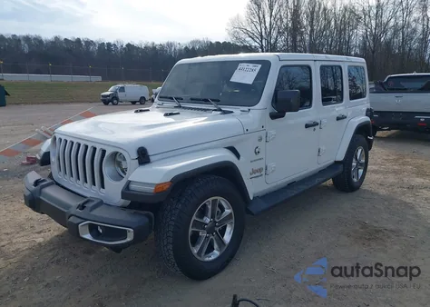 2020 Jeep Wrangler Unlimited Sahara 4X4 z USA, uszkodzony, nr VIN 1C4HJXEG3LW268444